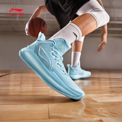 李宁男鞋篮球鞋利刃3.0-湖泊男子高回弹篮球专业比赛鞋abas089 708.