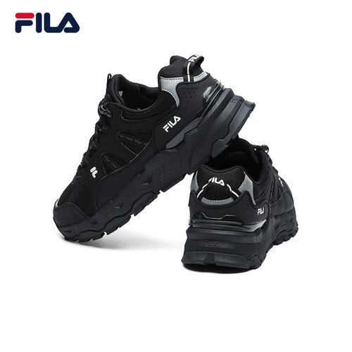 预售fila斐乐官方trek男子2022冬季休闲老爹鞋运动鞋满天星黑bk补货41