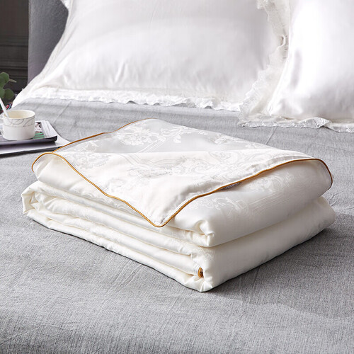 博洋(beyond)博洋家纺100%蚕丝被中长丝抑菌夏被夏季空调被芯薄被子