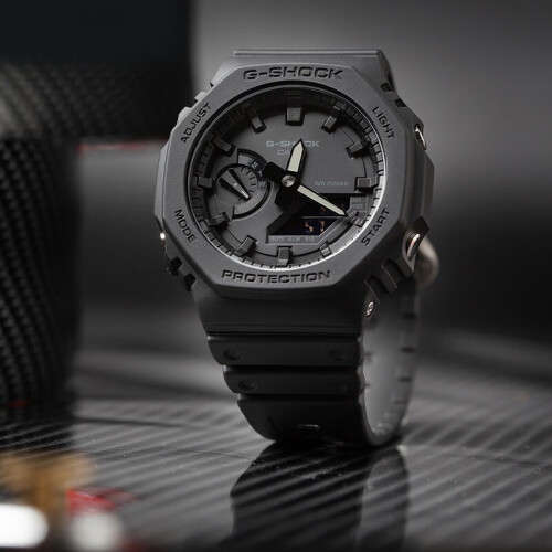 卡西欧casiogshock街头军事系列八角形农家橡树炭纤维防水运动手表纯