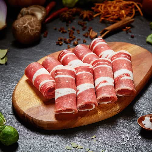 天莱香牛国产新疆调理牛肉卷300g谷饲排酸冷冻牛肉火锅食材