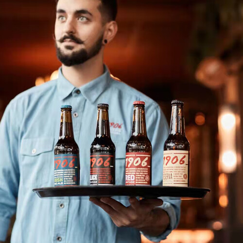 1906啤酒 estrella galicia 埃斯特拉 1906西班牙进口1906啤酒 原瓶