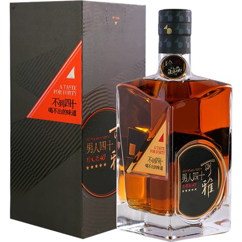 张裕白兰地/干邑 changyu 张裕 可雅珍藏版男人四十 40度 白兰地 700