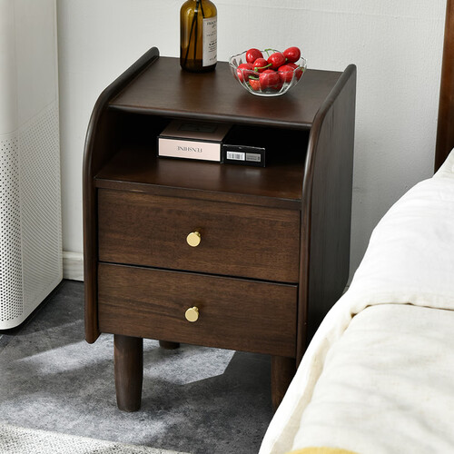 家逸(jiayi)床头柜实木抽屉柜现代简约卧室床边柜创意迷你收纳小型