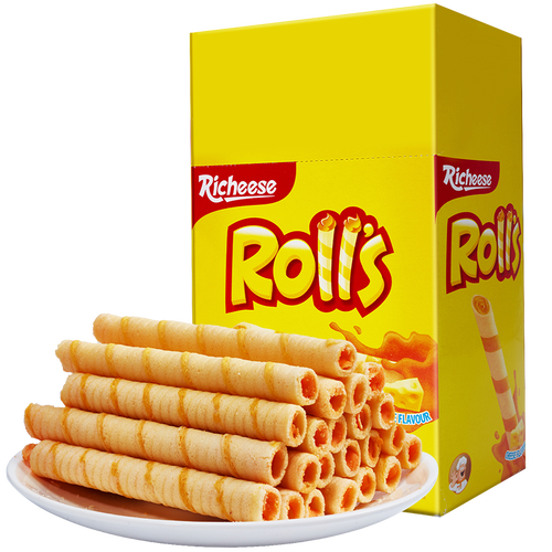 丽芝士(richeese)印尼进口 nabati 芝心棒奶酪味夹心卷 180g/盒 休闲