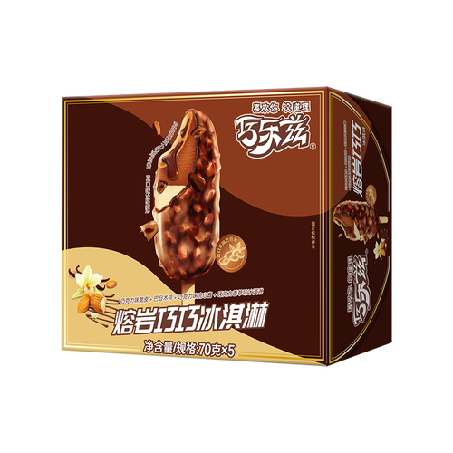 伊利冰淇淋 shuhua 舒化 伊利 巧乐兹熔岩巧巧巧克力味脆皮冰淇淋70g*