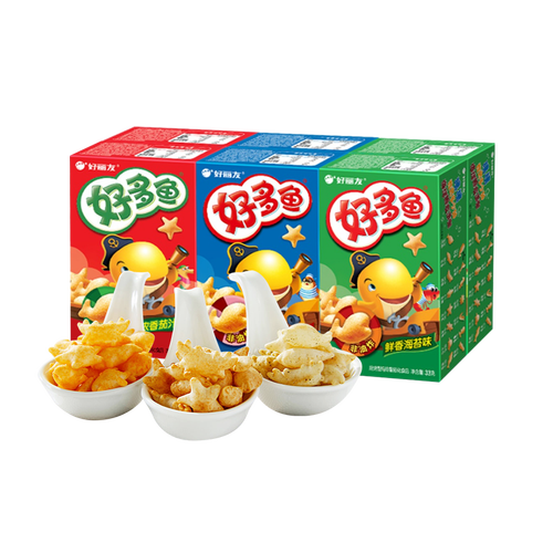 好丽友饼干/膨化 orion 好丽友 好多鱼6连包多少钱-聚超值
