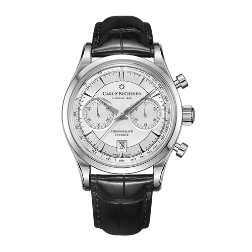 bucherer宝齐莱瑞士手表 马利龙系列飞返计时码表 机械男表 50500元