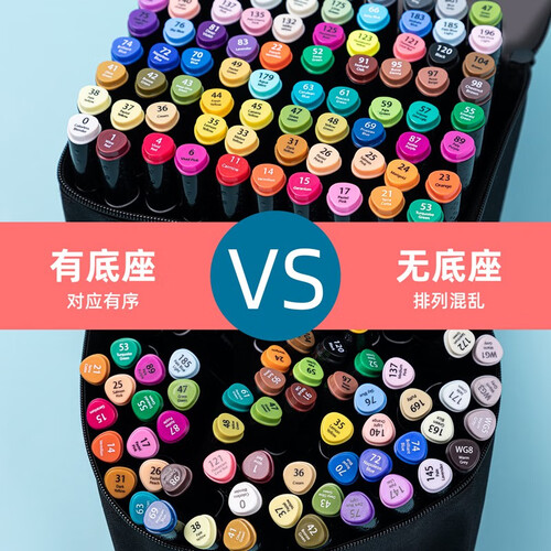 得力(deli)笔类 deli 得力 33807-80 双头马克笔 80色多少钱-聚超值