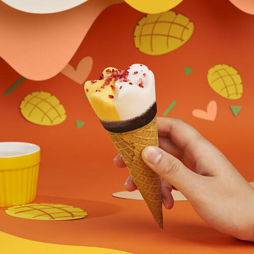 可爱多和路雪甜筒芒果酸奶口味冰淇淋62g6支雪糕冰激凌