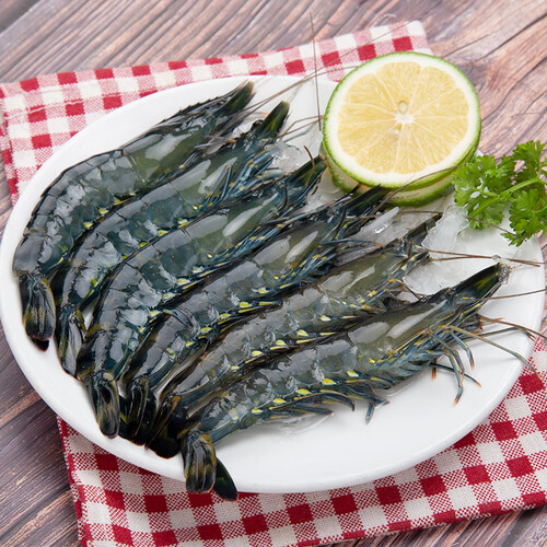 翔泰(xiangtai)虾类 xiangtai 翔泰 活冻黑虎虾(大号)净重350g多少钱