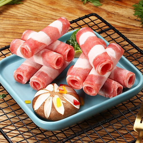 羊倌叔叔火锅食材 国产雪花肥牛卷500g生鲜牛肉冷冻(新老包装随机发货