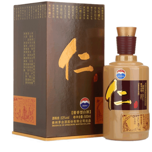 茅台(moutai)白酒 moutai 茅台 仁酒 53%vol 酱香型白酒 500ml 单瓶装