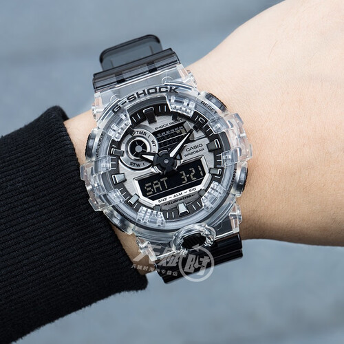 casio 卡西欧 g-shock 冰韧系列 男士石英腕表 ga-700sk-1a多少钱-聚