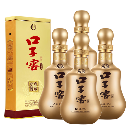 口子窖十年型兼香型白酒50度500ml4瓶整箱装纯粮口子酒送礼宴请