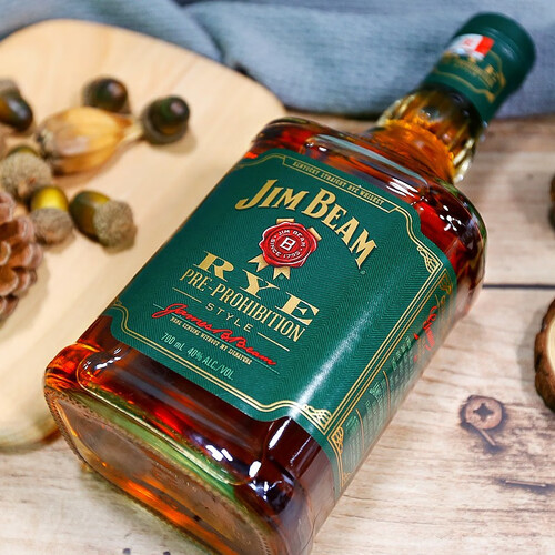 金宾(jim beam)威士忌 jim beam 金宾 美国 黑麦波本威士忌 40%vol
