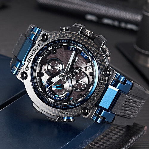 casio 卡西欧 g-shock系列 mtg钢铁之心 男士太阳能电波表 mtg-b1000