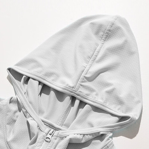 雪中飞upf50高倍防晒透气干爽夹克情侣同款凉感速干连帽防晒衣灰色b版