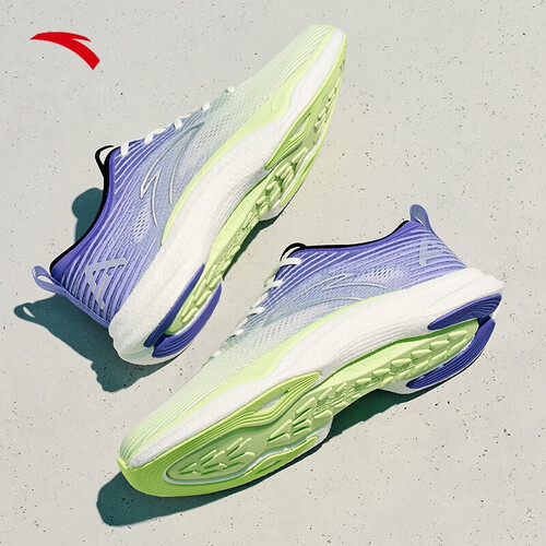 安踏氢跑4丨谷爱凌同款氢科技专业跑步鞋男轻便运动鞋象牙白精灵黄