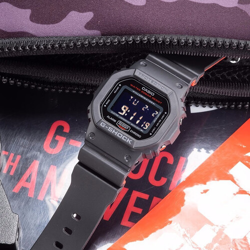 卡西欧casio手表gshock系列小方块男表防水防震多功能运动手表dw5600