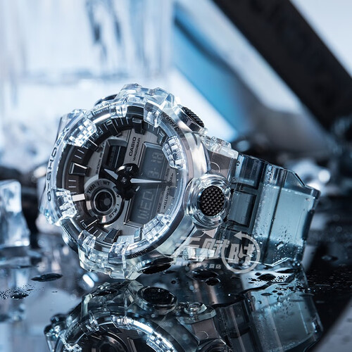 casio 卡西欧 g-shock 冰韧系列 男士石英腕表 ga-700sk-1a多少钱-聚