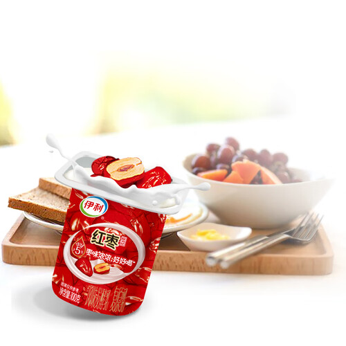 伊利红枣酸奶100g16杯十六连杯低温酸奶酸牛奶风味发酵乳