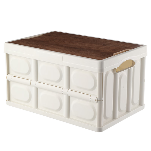 纳鸣露营箱户外收纳箱折叠野营整理箱车载后备箱置物箱木盖野餐储物箱