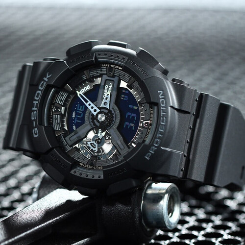 casio 卡西欧 g-shock系列 黑武士 男士手表 ga-110-1bdr多少钱-聚