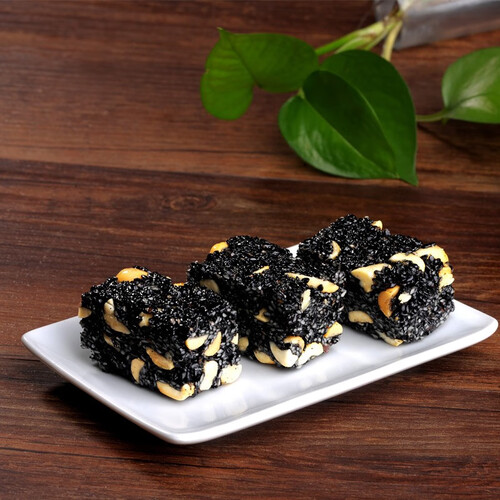 黄老五糖果花生酥糖休闲食品四川特产黑芝麻酥休闲零食188g3