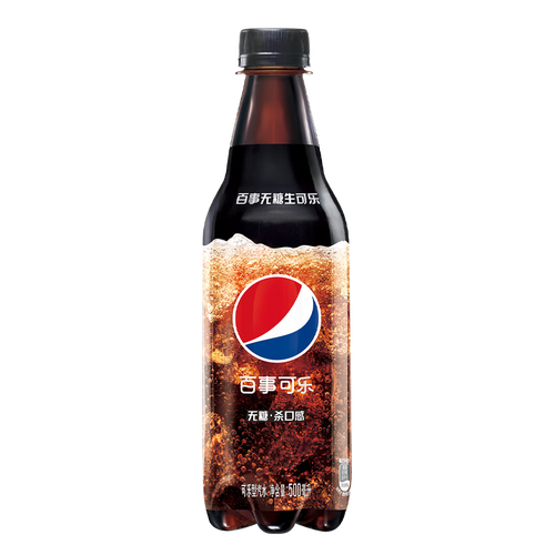百事可乐饮料 pepsi 百事 可乐百事无糖生可乐500ml*12瓶多少钱-聚
