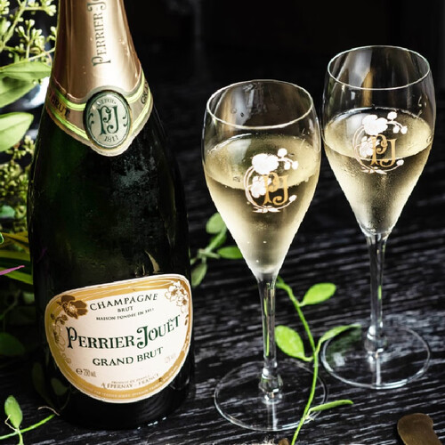 巴黎之花perrierjouet法国原装原瓶进口海外直采霞多丽黑皮诺香槟葡萄