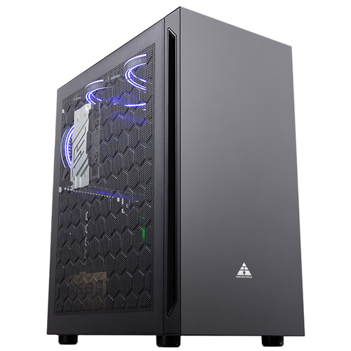 金河田(golden field)荣耀 黑色mini电脑机箱 商务家用办公机箱(matx