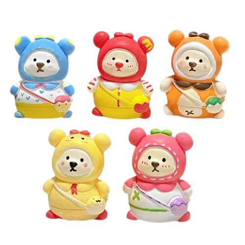 贝可麦拉(beikemaila)儿童石膏娃娃彩绘画画小熊白模涂鸦手工diy幼儿