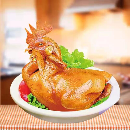 乐盛斋德州五香扒鸡整鸡正宗烧鸡五香鸡麻油鸡鸡肉整只鸡真空开袋即食