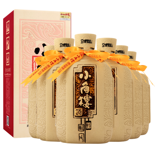 小角楼白酒 xiaojiaolou 小角楼 1958纯粮食酒 浓香四川白酒52度 五粮