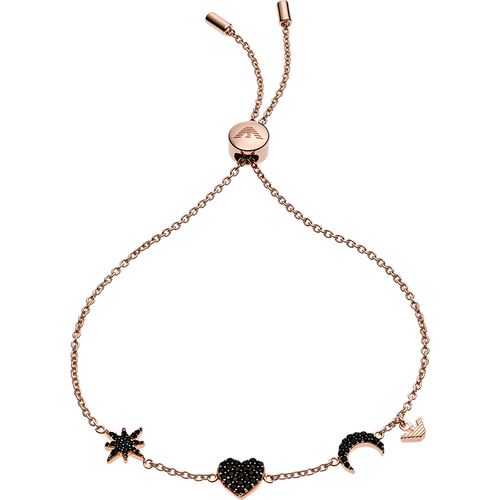 安普里奥阿玛尼emporioarmani女士手链月亮星星百搭手链银质生日礼物