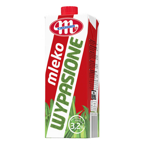 妙可mlekovita 波兰进口 3.2全脂牛奶纯牛奶 1l*6盒 整箱装 55.