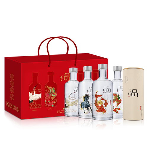 石花白酒 石花 有品酒 42度纯粮酒 湖北特产白酒500ml*4瓶 整箱礼盒装