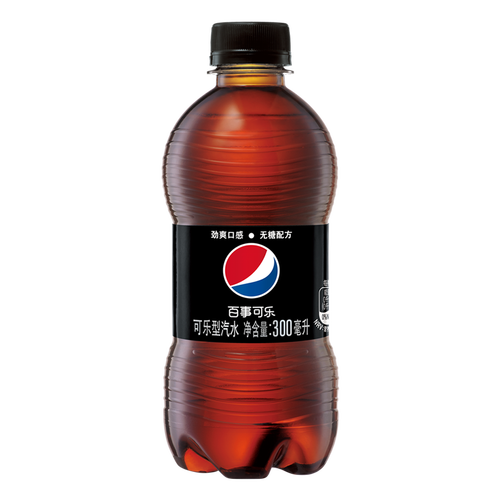 百事可乐无糖迷你小胶瓶300ml12瓶碳酸饮料汽水整箱pepsi百事出品