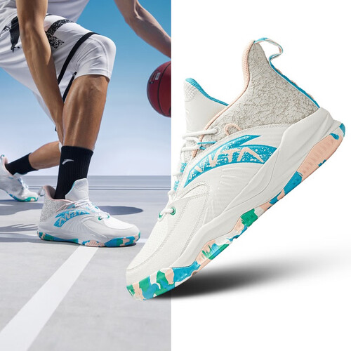 安踏菱极篮球鞋男春季低帮外场实战防滑耐磨缓震运动鞋子官网旗舰安踏