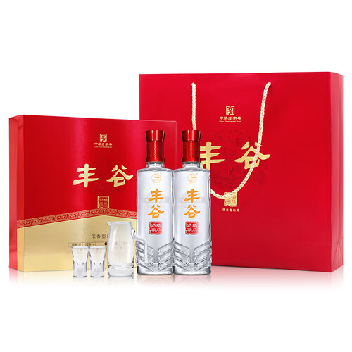 丰谷精品特曲浓香型白酒52度500ml2瓶礼盒装