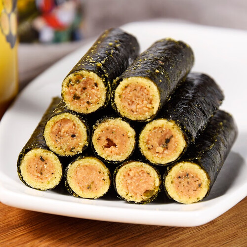 韩世海苔肉松卷桶装200g嗨爆夹心海苔脆即食办公室儿童休闲零食