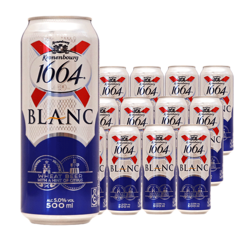 kronenbourg啤酒 kronenbourg 1664凯旋 京东1664凯旋 白啤 500ml*12