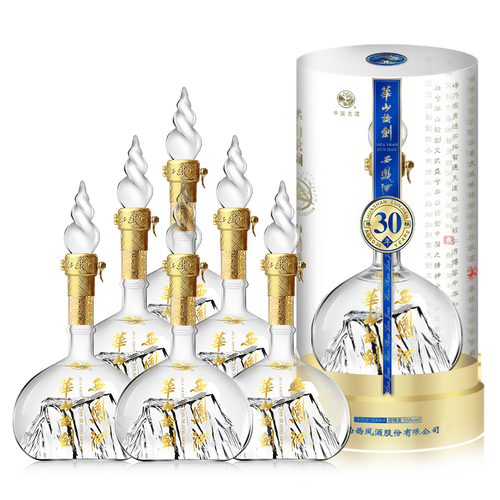 西凤酒 华山论剑30年 55度 500ml*6瓶 整箱装 凤香型白酒 3099元-聚