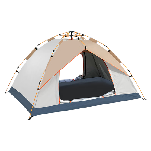 北极狼全自动帐篷户外防雨野营双人双层免搭建3-4人野外露营帐篷套装