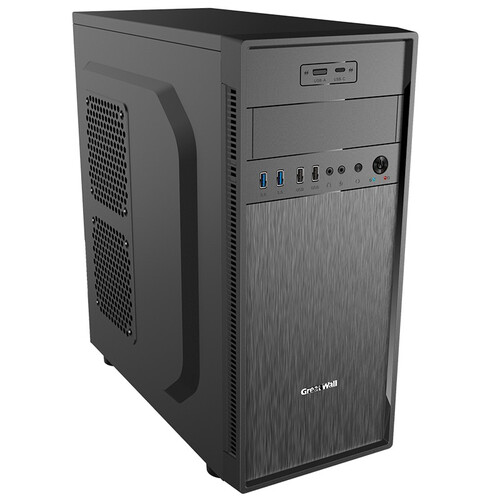 长城greatwall商逸r41机箱atx主板双usb30自带12cm风扇走背线06mm厚