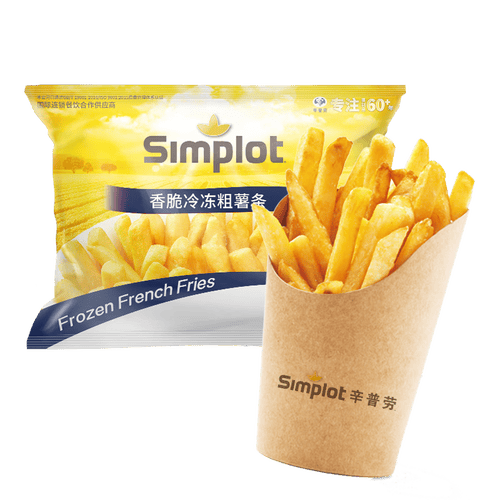 辛普劳 3/8粗薯条300g 空气炸锅 方便菜 冷冻薯条 早餐 油炸小吃 西餐