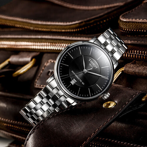 天梭(tissot)瑞士表 tissot 天梭 卡森臻我系列 男士机械手表 t122.