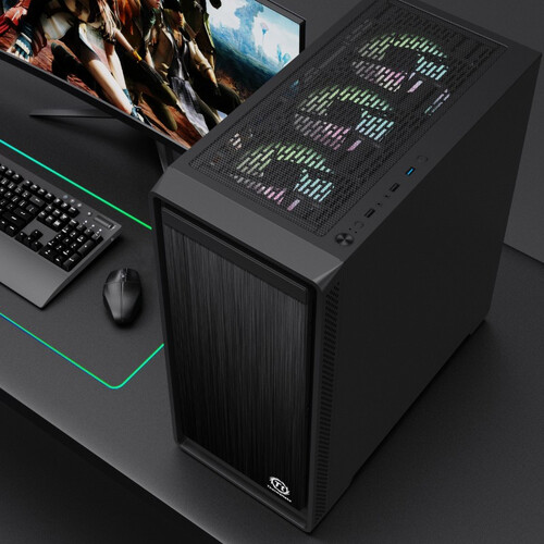 ttthermaltake启航者s5plus黑色机箱水冷电脑主机支持eatx支持360水冷