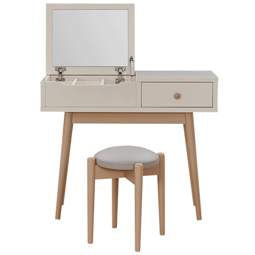全友(quanu)梳妆台/桌 quanu 全友 126309 北欧实木梳妆台 92.5*39.